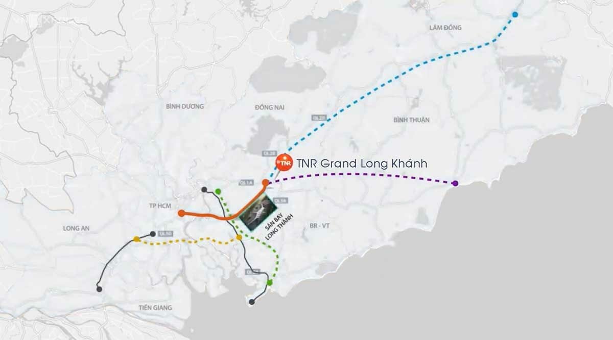 Bản đồ dự án TNR Grand Long Khánh