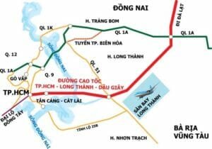 Bản đồ cao tốc TPHCM - Long Thành - Dầu Giây